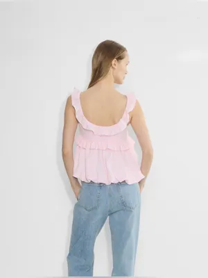 Aritzia Wilfred Freesia Top Pink 2XS thumbnail 2