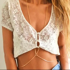 H&M Gold Metal Waist Chain thumbnail 1
