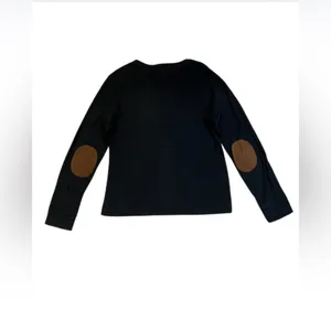 LRL Women's Long Sleeve Shirt with Suede Elbow Black Size Medium thumbnail 5