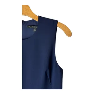 Black Halo Dress Women‎ 0 Navy Blue Sleeveless Marlee Flounce Hem A Line Mini thumbnail 6