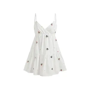 Modcloth NWT Cider Floral Embroidered Mini Dress Medium thumbnail 5