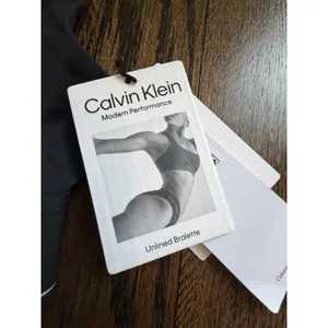 Calvin Klein Unlined Bralette Black Sz S $44 NWT thumbnail 5
