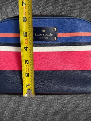 Kate Spade New York Striped Crossbody Bag Navy Pink thumbnail 4