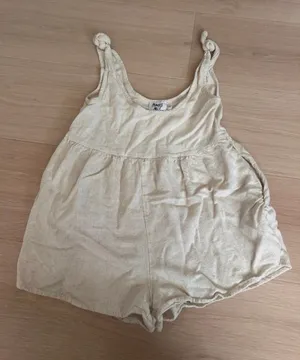 Princess Polly Beige Romper thumbnail 1