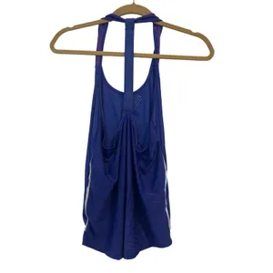 Gym shark athletic tank racer‎ back CS blue thumbnail 3