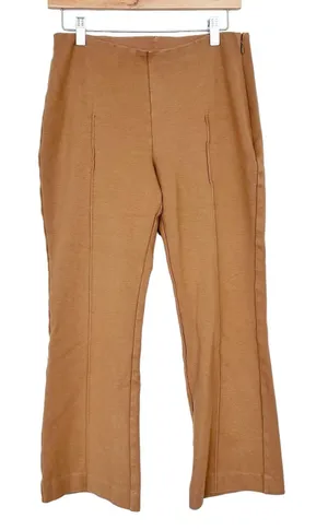 Everlane Tan The Dream Kick Flare Pull On Pants Sz L thumbnail 1