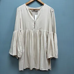 Revolve Indah Minta Solid Seamless Babydoll Mini Dress in Doe Natural S/M thumbnail 6