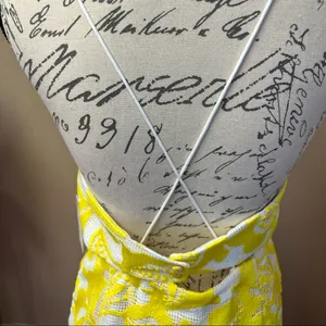 Maeve by Anthropologie NWT Yellow Embroidered Lace Mini Dress Size 6 thumbnail 10