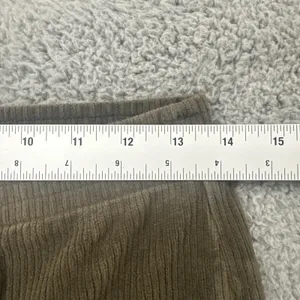 Arie High Rise Pull On Corduroy Flare Pants Olive Green Boho Women's Medium x 29 thumbnail 6