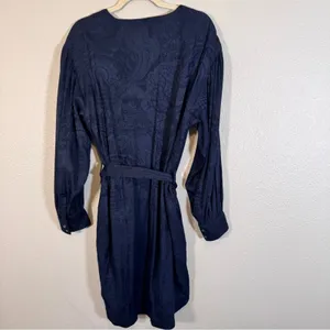 Scotch & Soda Blue Medieval Print Mini Dress Womens L Kings All Seeing Eye Crest thumbnail 6