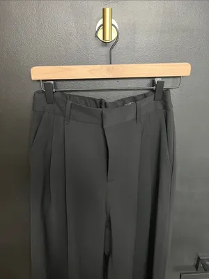 GAP Black Wide-Leg Dress Pants thumbnail 4