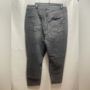 American Eagle Real Good Distressed Skinny Jeans Women’s Size 16 Gray High Rise thumbnail 3