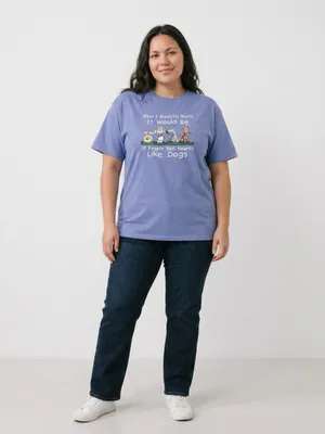 Gildan Women’s Lavender Short Sleeve 100% Heavy Duty Cotton T Shirt Size Medium thumbnail 9
