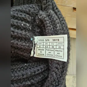 UGG Australia Lattice Cardy Knit Boots Black Size 8 thumbnail 9