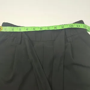 Zara -1310 Wide Leg Crop Pants‎ Tie Waist Black Women's Size XS thumbnail 5