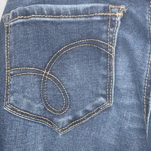 Medium Wash Straight Leg Maternity Blue Jeans PM thumbnail 5