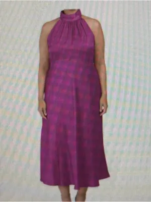Taylor Sleeveless Halter Maxi Dress 20W thumbnail 6