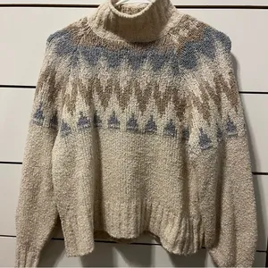 American Eagle Patterned Turtleneck Sweater thumbnail 2