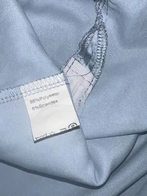 Blue satiny mini dress thumbnail 6