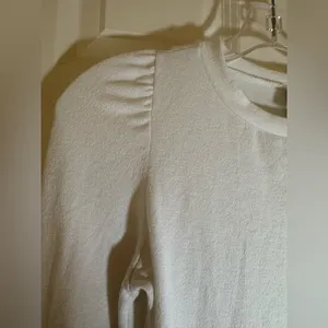 Women’s Alya Elegant White Puff Sleeve Fitted Top Super Soft‎ Size XS thumbnail 7
