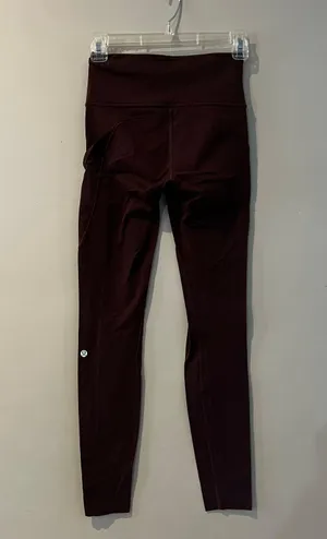Lululemon Fast and Free High-Rise Tight 28" Non-Reflective Suede Brown Leggings thumbnail 6