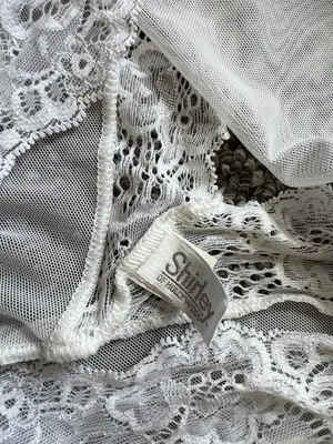 White lace slip dress Size L thumbnail 3