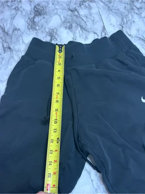 Nike Black Jogger Sweatpants joggers fit White Swoosh size small loungewear thumbnail 2