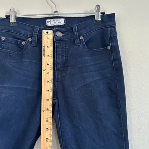 Free People Dallas Flare Jeans Women's 26 Dark Wash Frayed‎ Hem Cowgirl Rodeo thumbnail 11
