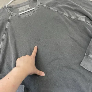 The Great. Sweatshirt crewneck distressed raglan unisex Gray (medium) loungewear thumbnail 7