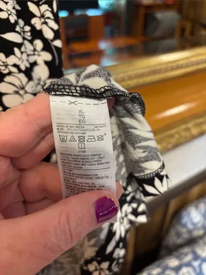 Old Navy Black & White Floral Swing Dress - Size XL thumbnail 4