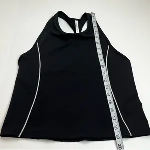 Athleta Lightning Tank Womens Size Small Black‎ Cropped Athletic Top Fitness Gym thumbnail 7