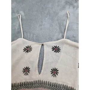 Free People New Romantics Size S/P Knit Top Gemstone Accents Short Sleeve thumbnail 6