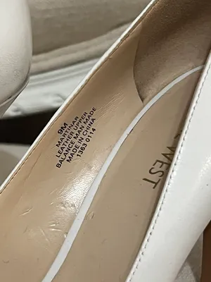 Nine West White Leather Martinar Pump thumbnail 5