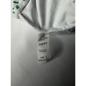 Womens Reversible Green White Vertical Stripe‎ High Waisted Bikini Set Size S thumbnail 10