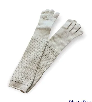 Loro Piana Baby Cashmere Long Pointelle Gloves — New thumbnail 1