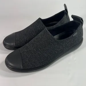 ECCO Soft 7 Gore-Tex Slip On Sneakers Women's US‎ 8 Black Waterproof Extra Width thumbnail 3
