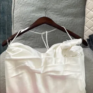 Meshki White Halter Slip Mini Dress thumbnail 7
