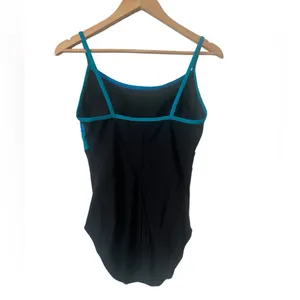 Speedo Women’s Blue and Black Color Block One Piece Swimsuit‎ thumbnail 2