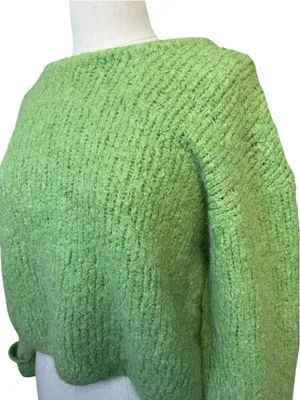 American Vintage Women's Zolly Jumper Wool Sweater in Spring Green Size XS/S thumbnail 5