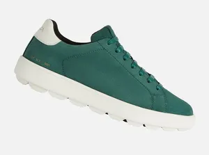 New Geox Spherica Ecub-1 Woman Low Top Sneakers in dark green/white size 7 thumbnail 1