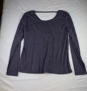 Long Sleeve Blouse Purple Size M thumbnail 6