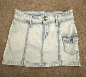 Wild Fable Light Wash Denim Skirt thumbnail 1