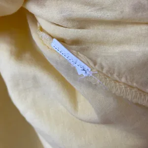 VTG Butter Yellow M Skirt Eyelet Lace Scalloped Hem Midi Cottagecore Boho‎ thumbnail 4