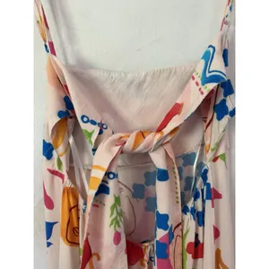 Paper Heart Colorful Celestial Open Back Abstract Maxi Dress Size Small thumbnail 7