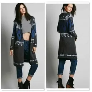Free People Frosted Fair Isle cardigan sweater thumbnail 2