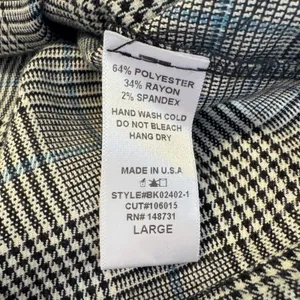 Blue Blush Los Angeles Glen Plaid Mini Skirt Black Tan Blue Large Academia thumbnail 6
