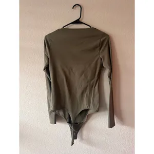 Abercrombie Olive Green Twist Front Deep V Bodysuit thumbnail 3