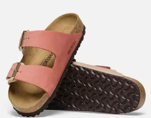 Birkenstock Women’s Arizona Soft Footbed Sandals — pink (mars red/sandcastle) thumbnail 1