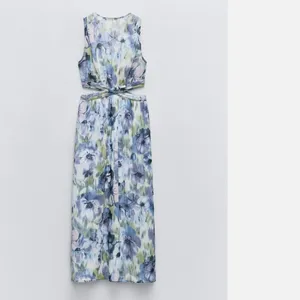 NWOT Zara Printed Metallic Thread Dress Cut Out SZ-XL thumbnail 10