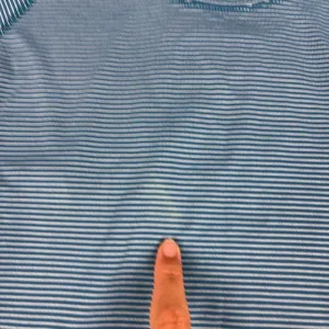 Athleta Shirt Womens Small Blue Striped Crew Neck Lightweight Athletic Top thumbnail 4